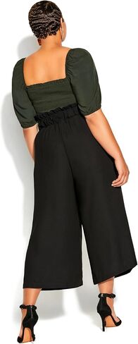 City Chic Women's Apparel Women's Plus Size Pant Easy Crop in Saudi Arabia