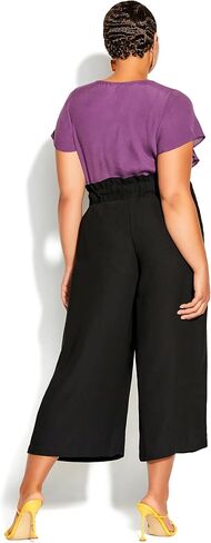 City Chic Women's Apparel Women's Plus Size Pant Easy Crop in Saudi Arabia