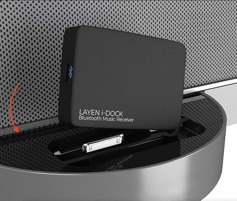 LAYEN i-Dock - Premium 30 Pin Bluetooth Adapter | Qualcomm CSR Chipset | aptX = Superior Wireless Audio | Multi-Pair | for Bose SoundDock & Other iPod iPhone Docking Stations (Not for Cars) in Saudi Arabia