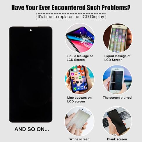 شاشة LCD جديدة TFT لجهاز Galaxy A72 4G A725 SM-A725F SM-A725F/DS SM-A725M SM-A725M/DS 6.7 "مع وظيفة أدوات الإصلاح المطورة-دالة بصمة الإصبع in Saudi Arabia