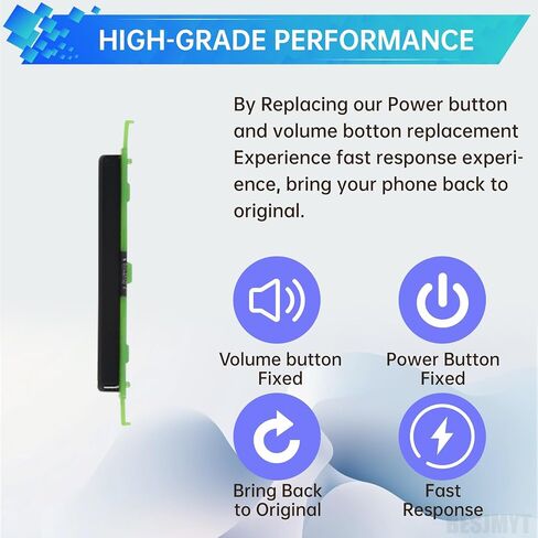 for Samsung Galaxy A23 5G Side Power Volume Button Replacement Power On Off Switch Volume Button Replacement Side Key Button Repair SM-A236U SM-A236U1 Black in Saudi Arabia