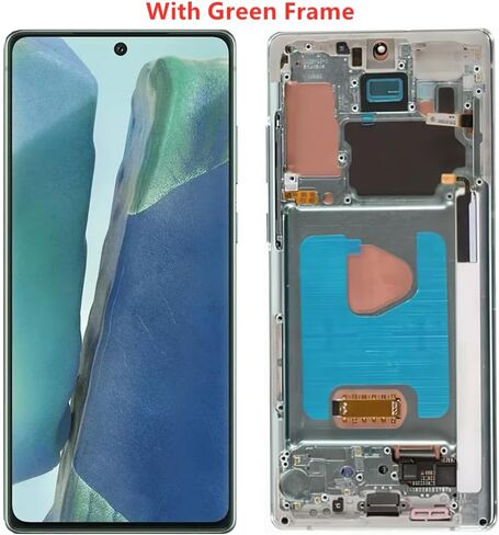 OLED for Samsung Galaxy NOTE20 5G N80F N981U S981U LCD Display Touch Screen Digitizer Assembly NOTE20 Screen Replacement Support Fingerprint+S-Pen (with Gold Frame+Back Cover+Tools) in Saudi Arabia