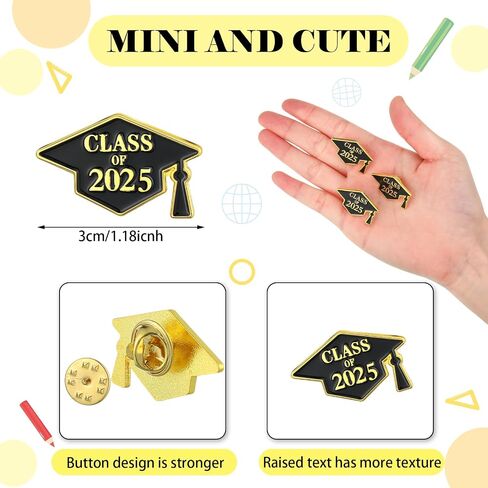 60 Pcs Class of 2024 Graduation Pins Souvenir Emblem Graduation Pins Congrats Badges Button Lapel Pin Class of 2024 Graduation Gifts for High School College Teacher Student in Saudi Arabia