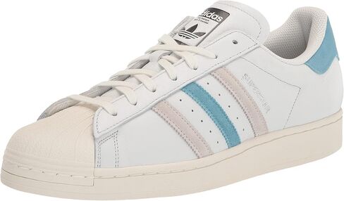 adidas Originals Men's Superstar Discontinued Sneaker, Crystal White/Preloved Red/Clay Strata, 10.5 in Saudi Arabia
