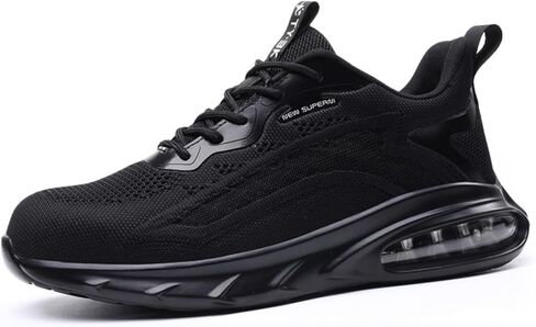 Baobeijiadao Steel Toe Shoes for Men Women Wide Lightweight Safety Sneakers Comfortable Safety Shoes Colorful Tennis Work Shoes in Kuwait