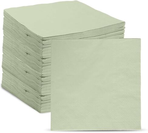 100PCS Disposable Sage Green Guest Napkins Paper Green Disposable Hand Towels Decorative Dinner Napkin Paper Disposable Hand Towels for Bathroom,Baby Shower,Wedding,Birthday,Party Supplies Table Decor in Saudi Arabia