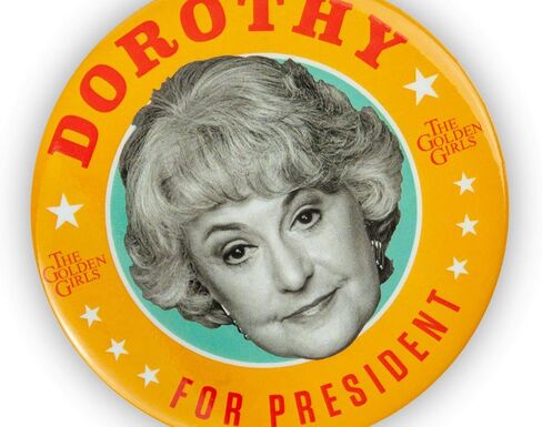 The Golden Girls Sophia Presidential Campaign Button Pin | Measures 3 Inches in Saudi Arabia