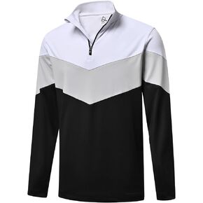 DEOLAX Quarter Zip Pullover Men Dry Fit 1/4 Zip Golf Pullover UPF50+ Moisture Wicking Mock Neck Mens Pullover Sweatshirts in Saudi Arabia