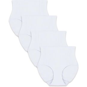 Sth Big 4 Pack Womens High Waisted Underwear Seamless Full Coverage Brief Ladies No Show Panties