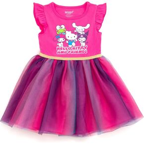 Hello Kitty Girls Tulle Dress Little Kid to Big Kid