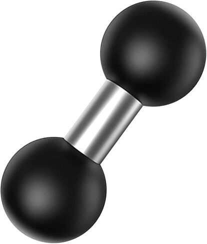 Double 1" Ball Mounts Base Ball Adapter Compatible with RAM Mounts B Size Double Socket Arms, Black 2pcs in Saudi Arabia