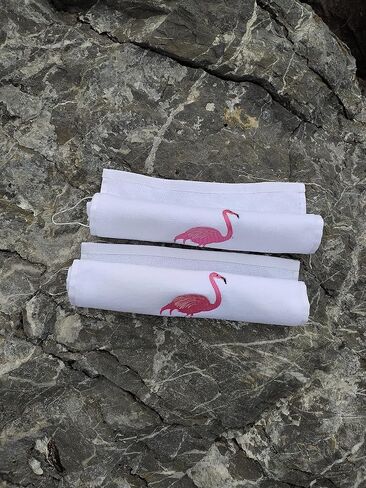 Pink Flamingo Golf Towel, Absorbent Water%100 Turkish Cotton Golf Towel for Golf Bags with Clip Golf Bag Towels Golf Accessories for Men Women, Great Gift for Golf Fan, 11X18 inch (Beige, 2) in Kuwait
