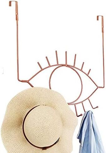 PandS Over The Door Hooks Angel Eye Bathroom Hook,7 Hooks Gold Metal Over Door Hanger,Hanging Towels Hat Purses - Sturdy Iron Over The Door Coat Rack in Saudi Arabia