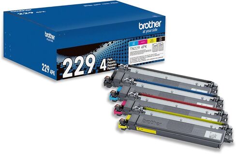 Brother Genuine TN229BK Black Standard Yield Printer Toner Cartridge - Print up to 1,500 Pages(1) in Kuwait
