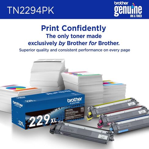 Brother Genuine TN229BK Black Standard Yield Printer Toner Cartridge - Print up to 1,500 Pages(1) in Kuwait