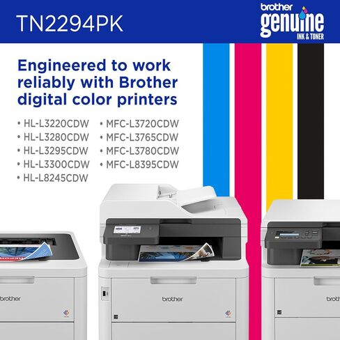 Brother Genuine TN229BK Black Standard Yield Printer Toner Cartridge - Print up to 1,500 Pages(1) in Kuwait