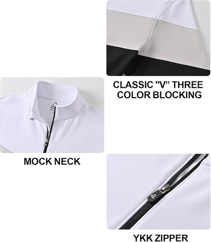 DEOLAX Quarter Zip Pullover Men Dry Fit 1/4 Zip Golf Pullover UPF50+ Moisture Wicking Mock Neck Mens Pullover Sweatshirts in Saudi Arabia