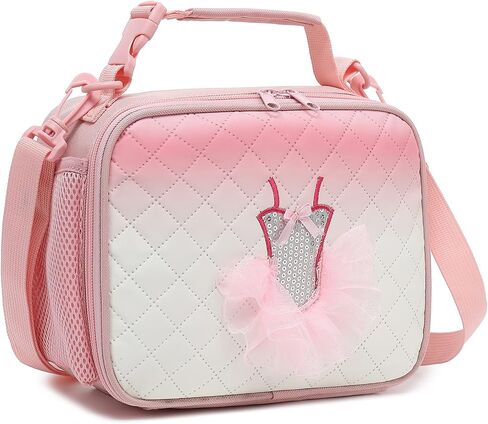 حقيبة غداء للفتيات من Beaulyn - صندوق غداء للأطفال متين ومقاوم للماء معزول حقيبة غداء رائعة للفتيات والأطفال الصغار والمراهقين هدايا مدرسية in Kuwait