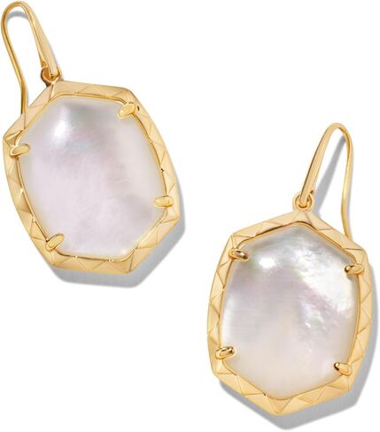 Kendra Scott Womens Daphne Drop Earrings Gold Light Pink Iridescent Abalone One size in Saudi Arabia