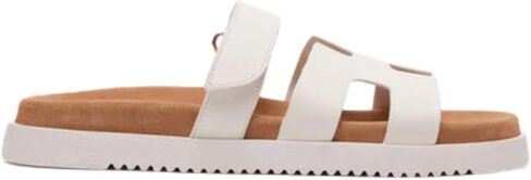 Steve Madden Women's Mayven Slide Sandal, Camel Leather, 8 in Saudi Arabia