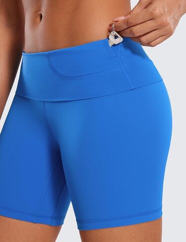 شورت CRZ YOGA Butterluxe للسيدات لراكبي الدراجات النارية مقاس 6 بوصات بخصر عالٍ للغاية - شورت يوجا ناعم للتمرين فوق البطن in Saudi Arabia
