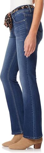 Angels Forever Young Women's Everflex Curvy Belted Bootcut Mid-Rise Jeans (Available in Plus Size) in Saudi Arabia