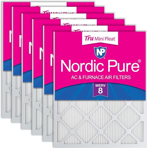 Nordic Pure 20x30x1 (19 5/8 x 29 5/8 x 3/4) مطوي MERV 12 مرشحات هواء 2 حزمة in Saudi Arabia