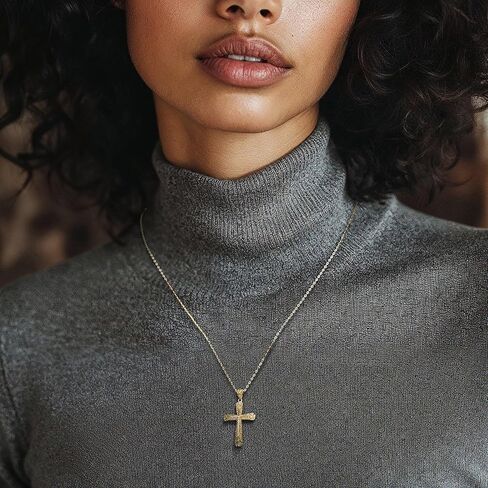 Ross-Simons 14kt Yellow Gold Openwork Cross Pendant Necklace in Kuwait