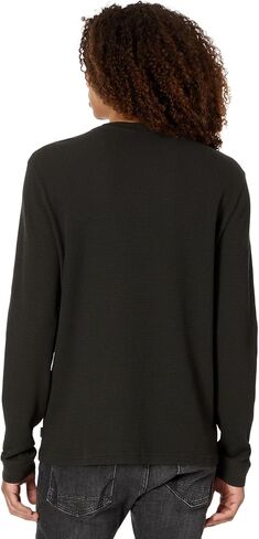 John Varvatos Men's Dante Long Sleeve Waffle, Regal Purple in Saudi Arabia