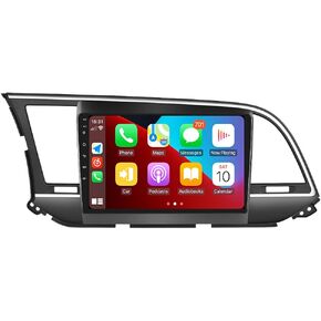 for 2016 2017 2018 Hyundai Elantra Radio Android 13 with CarPlay Android Auto 9" Touch Screen Car Stereo with Bluetooth GPS Navigation Head Unit FM&RDS DSP SWC Backup Camera (2GB RAM+32GB ROM)