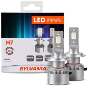 SYLVANIA H7 LED Powersport Headlight Bulbs for Off-Road Use or Fog Lights - 2 Pack