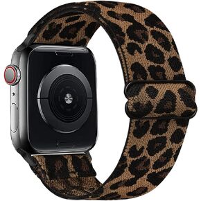 سوار ساعة قابل للتمدد من النايلون متوافق مع ساعة ابل 38 ملم 40 ملم 41 ملم 42 ملم 44 ملم 45 ملم، حزام رياضي مرن للنساء والرجال قابل للتعديل لسلسلة iWatch 7 6 5 4 3 2 1 SE in Kuwait