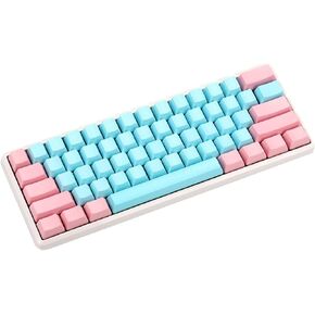NPKC 61 87 104 Keys Miami Thick PBT OEM Profile Keycap for MX Switches GH60 Tenkeyless Mechanical Gaming Keyboard (Only Keycap) (104 Blank)