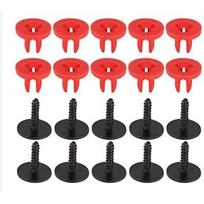 Engine Undertray Cover Clips, 20Pcs Engine Shield Guard Screws Focus Bottom Shield Guard for Ford Focus Mondeo 1019377