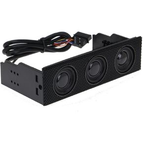 5.25 inch Computer Case Optical Drive Bay Stereo Speaker