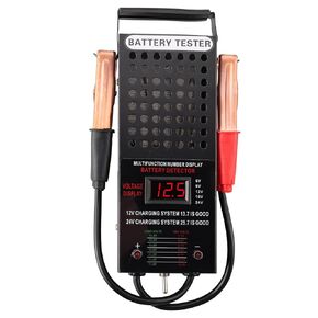 6V 8V 12V 16V 24V Battery Load Tester Car Battery Tester Motorcycle Battery Analyzer Charging State Detection with LCD Display