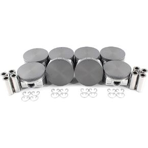DNJ P3168 Piston Set for 2004-2009 / Buick, Cadillac, Chevrolet, GMC, Hummer, Isuzu, Pontiac, Saab / 9-7x, Ascender, Avalanche, Avalanche 1500, Canyon, Colorado, Envoy, Envoy XL, Envoy XUV, Escalade