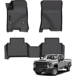 All Weather Floor Mats Fit for Chevrolet Chevy Colorado 2024 2023 GMC Canyon 2023 2024 Liners Accessories Odorless Anti-Slip Floor Mats 2 Rows