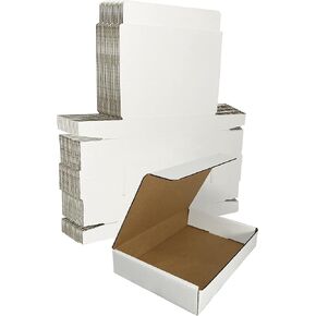 Amazon Basics Mailer Shipping Box, 50 Pack, White, 12 x 9 x 2.25 inches