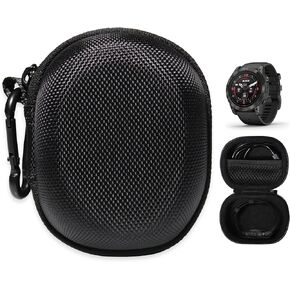 Alltravel Organizing Case for Garmin Epix Gen 2, Epix Pro (Gen 2), Epix, Epix Pro, Fenix 6X, Fenix 6 Pro, Fenix 7, Fenix 7 Pro, mesh Pocket for Charge Cable (Black)