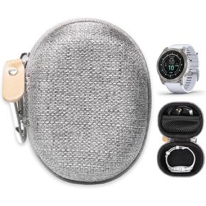 حافظة تنظيم لـ Garmin Epix Gen 2، Epix Pro (Gen 2)، Epix، Epix Pro، Fenix ​​6X، Fenix ​​6 Pro، Fenix ​​7، Fenix ​​7 Pro، جيب شبكي لكابل الشحن (أسود)