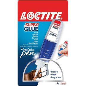 Loctite Super Glue Precision Pen, Clear Superglue, Cyanoacrylate Adhesive Instant Glue, Quick Dry - 0.14 fl oz Pen, Pack of 1