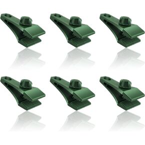 Vashly Tarp Clips Heavy Duty Lock Grip, 6 PCS Thumb Screw Tarp Clamps Strong for Awning Clamp, Outdoor Camping, Swimming Pool Covers, Boat Canopies, Car Cover