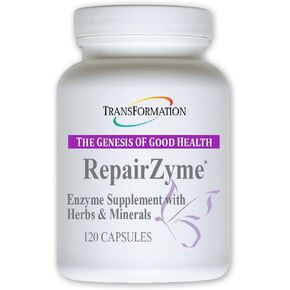 RepairZyme Practitioner Recommended -Nutritional Building Blocks to Repair Cells, Tissues, Muscles, Nutrient Support for Healthy Skin,- Maximize Digestion of Nutrients, (120)