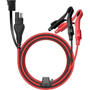 SUNER POWER Waterproof SAE Alligator Clips Cable, SAE Plug to Battery Clamp Cord with 10A Fuse, Perfect for Solar Panl Car Marine Motorcycle - 5FT/16AWG