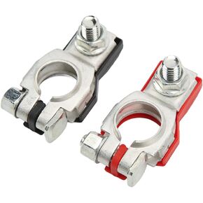 Acouto Battery Terminal 243407F000 243407F001 Car Cable Connector Clamp Positive and Negative Battery Terminal Set for Infiniti for