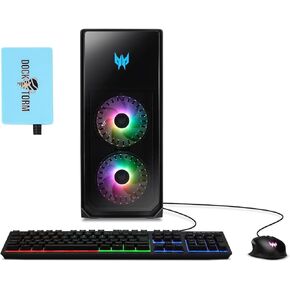 كمبيوتر مكتبي للألعاب acer Predator Orion 5000 (Intel i7-12700F 12-Core، GeForce RTX 3080، 32GB DDR5، 3TB HDD (3.5)، WiFi 6E، BT 53.2، Backlit KYB، ماوس USB، Win 11 Pro) مع Dockztorm Hub in Saudi Arabia