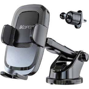 Car Phone Holder Dashboard Mount, Universal Long Arm Suction Cup Cell Phone Holder for Car Dash & Windshield & Air Vent in Kuwait