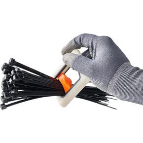 Zip Tie Holder Cable Ties Arrangement, Zip Tie Organizer to Improve Work Efficiency, Wire Ties Holder to Reduce Waste, Heavy Duty Zip Ties Organizer Indoor and Outdoor Use. 50005 White