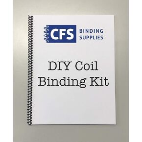 DIY Coil Binding Kit - 25 Books (Includes Pre-Punched Paper & Covers)